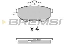 BREMSI BP2641 - JGO.PAST.FRENO AUDI 80 AUDI COUPE