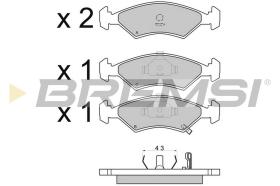 BREMSI BP2647 - JGO.PAST.FRENO MERCEDES ML 230 MERCEDES ML 270