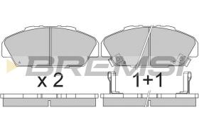 BREMSI BP2648 - JGO.PAST.FRENO HONDA ACCORD IV