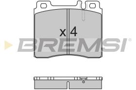 BREMSI BP2657 - JGO.PAST.FRENO MERCEDES CL 420 MERCEDES CL 500