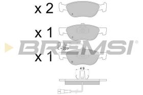 BREMSI BP2666 - JGO.PAST.FRENO ALFA ROMEO ALFA 145 ALFA ROMEO A