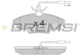 BREMSI BP2686 - JGO.PAST.FRENO PEUGEOT 406