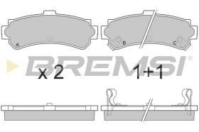 BREMSI BP2690 - JGO.PAST.FRENO NISSAN ALMERA