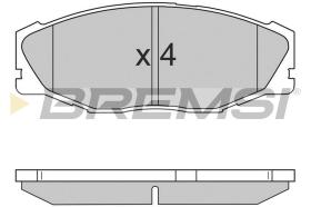 BREMSI BP2697 - JGO.PAST.FRENO TOYOTA