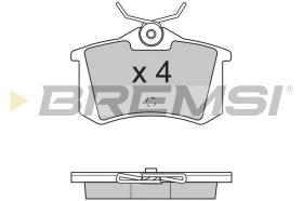 BREMSI BP2701 - JGO.PAST.FRENO LANCIA DELTA