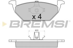 BREMSI BP2712 - JGO.PAST.FRENO AUDI A3 (I) SEAT CORDOBA (III) S