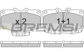 BREMSI BP2725 - JGO.PAST.FRENO TOYOTA LAND CRUISER