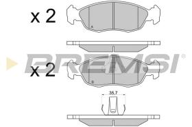 BREMSI BP2729 - JGO.PAST.FRENO CITROEN SAXO CITROEN XSARA PEUGE