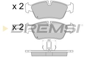 BREMSI BP2745 - JGO.PAST.FRENO BMW Z4 BMW 316I BMW 318D BMW 31