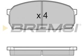 BREMSI BP2756 - JGO.PAST.FRENO MAZDA 323 F