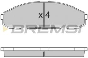 BREMSI BP2762 - JGO.PAST.FRENO NISAN PATROL GR I