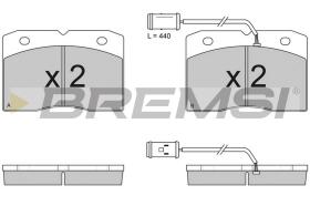 BREMSI BP2768 - JGO.PAST.FRENO IVECO DAILY IVECO GRINTA IVECO D