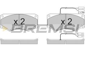 BREMSI BP2769 - JGO.PAST.FRENO IVECO DAILY I