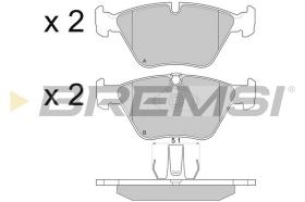 BREMSI BP2773 - JGO.PAST.FRENO BMW X3 BMW 520I BMW 523I BMW 52