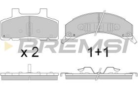 BREMSI BP2785 - JGO.PAST.FRENO CHEVROLET LUMINA APV PONTI BONNE