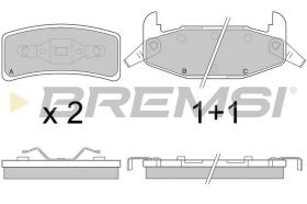 BREMSI BP2787 - JGO.PAST.FRENO LOTUS ELAN OLDA CUTLASS SUPREME