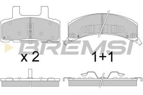 BREMSI BP2790 - JGO.PAST.FRENO CADILLAC ESCALADE