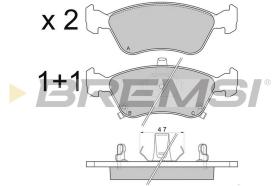 BREMSI BP2814 - JGO.PAST.FRENO AUDI A6 AVANT (II) TOYOTA AVENSI