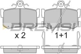 BREMSI BP2818 - JGO.PAST.FRENO HONDA ACCORD COUPE ROVER 820 ROV