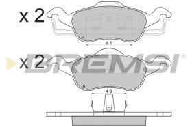 BREMSI BP2824 - JGO.PAST.FRENO FORD FOCUS (I)