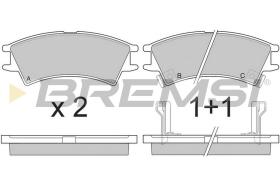 BREMSI BP2825 - JGO.PAST.FRENO HYUNDAI AMICA HYUNDAI ATOS