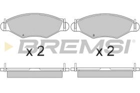 BREMSI BP2847 - JGO.PAST.FRENO CITROEN XSARA PEUGEOT 206 PEUGEO
