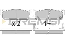 BREMSI BP2860 - JGO.PAST.FRENO INFIN J30 INFIN Q45