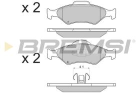 BREMSI BP2873 - JGO.PAST.FRENO FORD FIESTA (IV) FORD FIESTA (V)