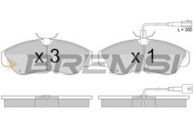 BREMSI BP2889 - JGO.PAST.FRENO AUDI A2 AUDI A3 (I) SEAT IBIZA (