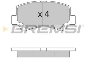 BREMSI BP2894 - JGO.PAST.FRENO SUZUKI WAGON R