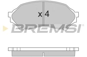 BREMSI BP2895 - JGO.PAST.FRENO MAZDA 323 F