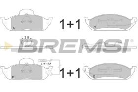 BREMSI BP2897 - JGO.PAST.FRENO MERCEDES ML 230 MERCEDES ML 320