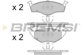 BREMSI BP2914 - JGO.PAST.FRENO VOLKSWAGEN LUPO