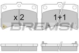 BREMSI BP2929 - JGO.PAST.FRENO DAIHATSU CUORE