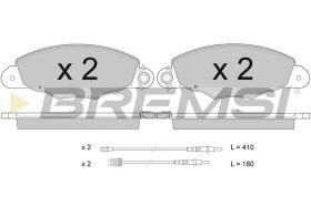 BREMSI BP2930 - JGO.PAST.FRENO CITROEN XANTIA CITROEN XM CITROE