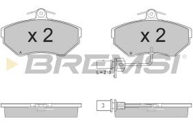 BREMSI BP2935 - JGO.PAST.FRENO AUDI A4 AVANT (I) AUDI A4 AVANT