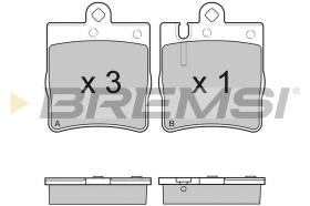 BREMSI BP2936 - JGO.PAST.FRENO MERCEDES C 220 MERCEDES C 240 ME