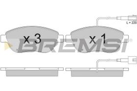 BREMSI BP2943 - JGO.PAST.FRENO FIAT STILO FIAT STILO MULTI WAGO