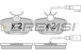 BREMSI BP2946 - JGO.PAST.FRENO FORD GALAXY SEAT ALHAMBRA VOLKSW