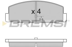 BREMSI BP2954 - JGO.PAST.FRENO MAZDA 323