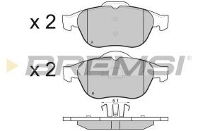 BREMSI BP2970 - JGO.PAST.FRENO RENAULT LAGUNA II