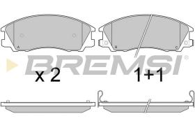 BREMSI BP2971 - JGO.PAST.FRENO HYUNDAI TERRACAN