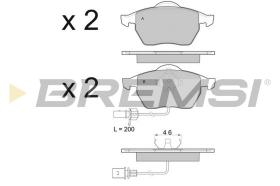 BREMSI BP2978 - JGO.PAST.FRENO FORD GALAXY SEAT ALHAMBRA VOLKSW