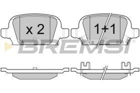 BREMSI BP2987 - JGO.PAST.FRENO OPEL COMBO OPEL CORSA (C) OPEL T