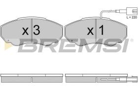 BREMSI BP2997 - JGO.PAST.FRENO CITROEN RELAY CITROEN JUMPER FIA