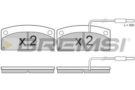 BSF BP3002 - JGO.PAST.FRENO AIXAM 400 AIXAM500 LIGIER AMBRA