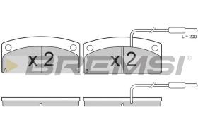 BREMSI BP3002 - JGO.PAST.FRENO AIXAM 400 AIXAM500 LIGIER AMBRA