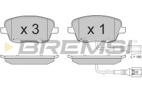 BREMSI BP3013 - JGO.PAST.FRENO SEAT CORDOBA (III) SEAT IBIZA (I