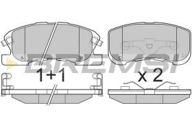 BREMSI BP3018 - JGO.PAST.FRENO DAIHATSU SIRION DAIHATSU YRV DAI