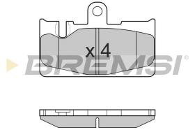 BREMSI BP3022 - JGO.PAST.FRENO LEXUS LS 430